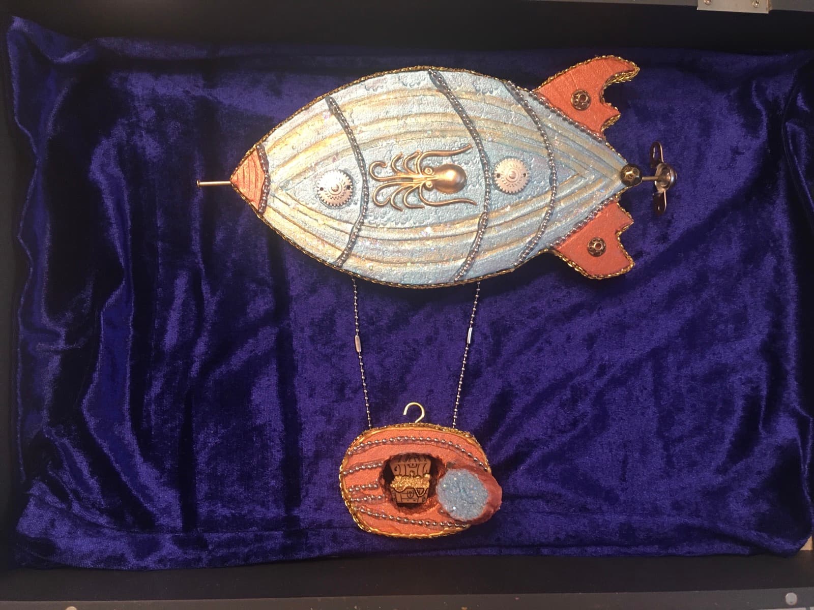 Aqua Steampunk Airship