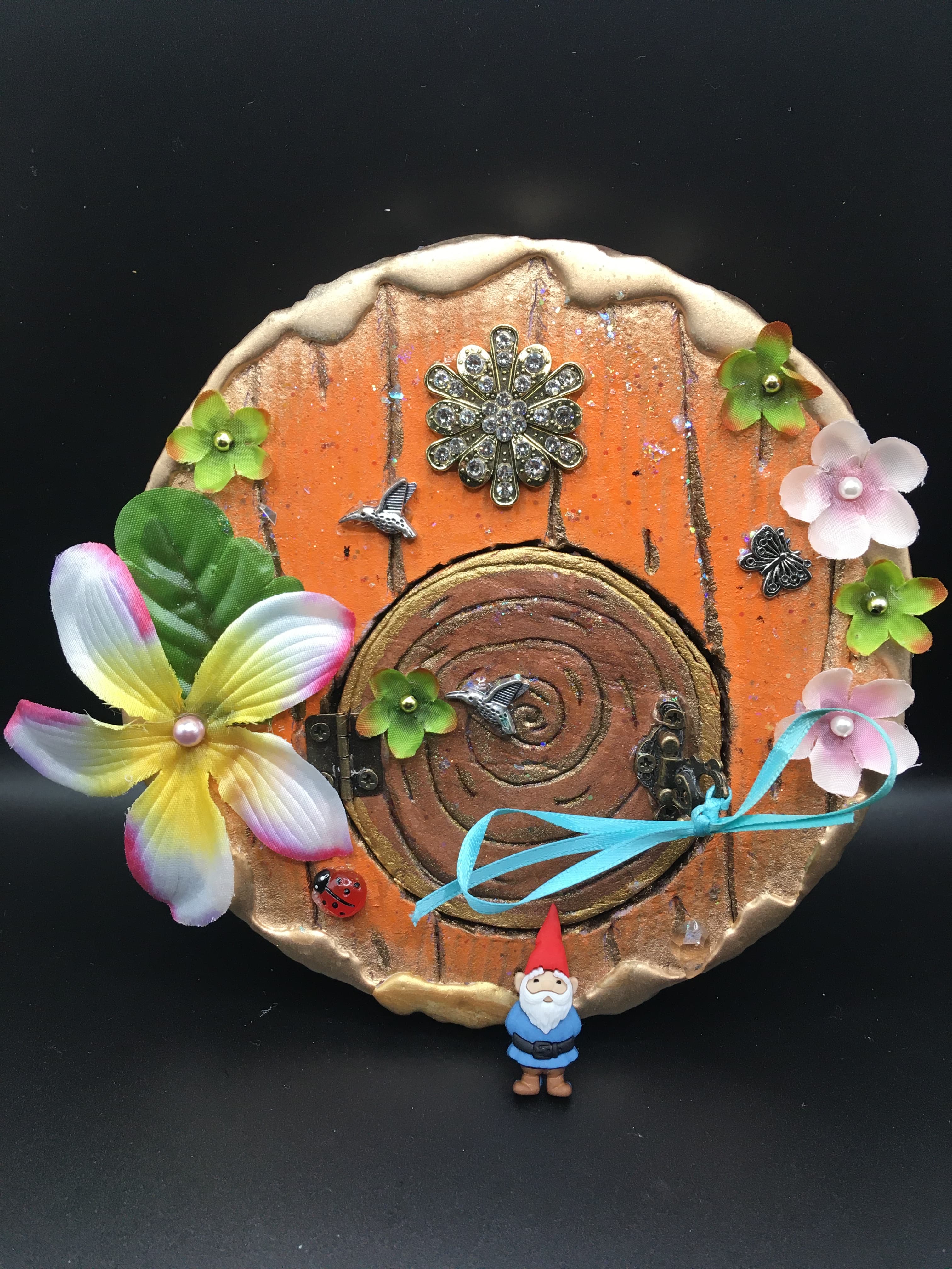 Orange Gnome Door