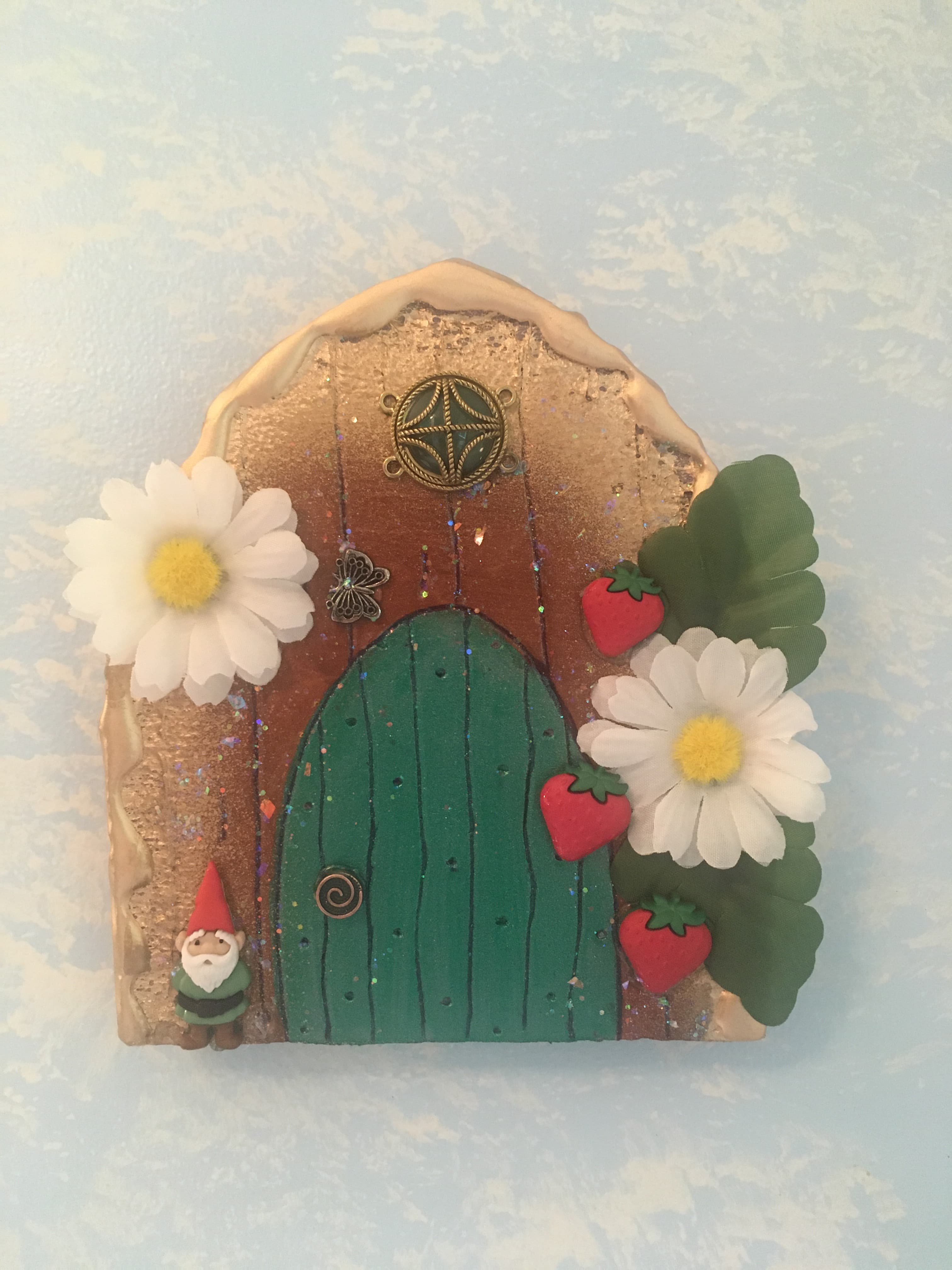 Strawberry Gnome Door